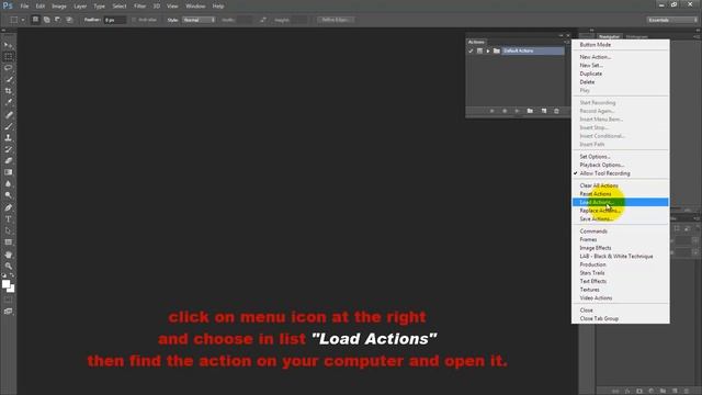 Abstract Color Photoshop Action - How To Load Photoshop Action смотреть онлайн