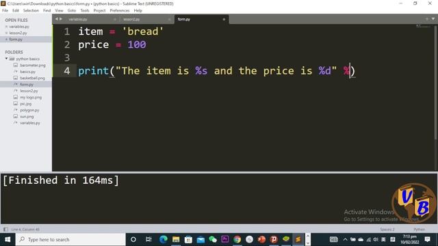 C style string formatting(Python) смотреть онлайн