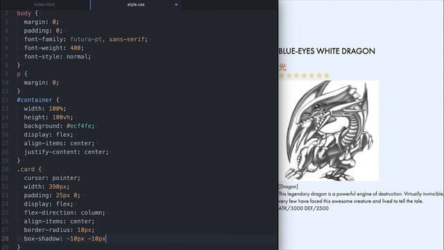 Neumorphism Yu-Gi-Oh! Card | Web UI Design in Sketch | CSS Hover Animation Effects | Speed Art смотреть онлайн