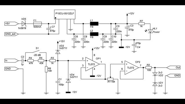 Приставка к звуковой карте для НЧ спектроанализатора / Atachment for LF spectrum analyzer смотреть онлайн