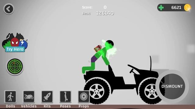 We Launched a Million Arrows at the Hulk in Stickman Dismount Hero Fly! смотреть онлайн