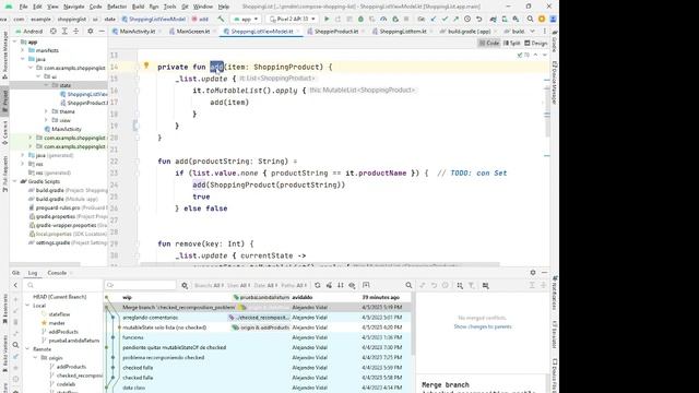 PMDM. ShoppingList notifica repetidos. Add devuelve Boolean dentro de lambas. смотреть онлайн