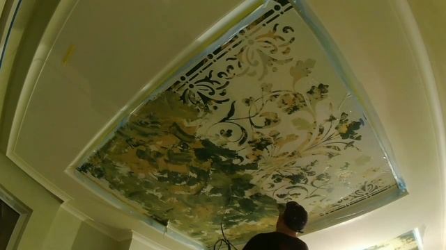 Трафарет на потолке ..."Пятигорский Винтаж"....часть2 смотреть онлайн