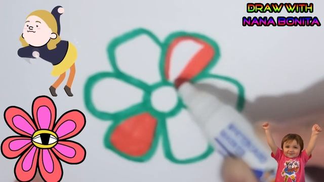 Menggambar bunga untuk anak-anak/Bolalar uchun gul rasm chizish/Рисование цветов для детей смотреть онлайн