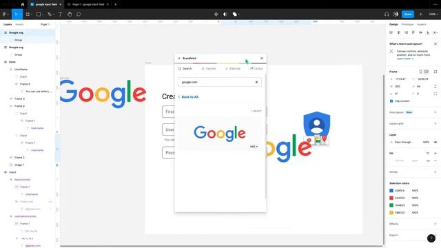 Google Sign Up Form Design - Figma Fundamental Elements Design (episode-01) #figma