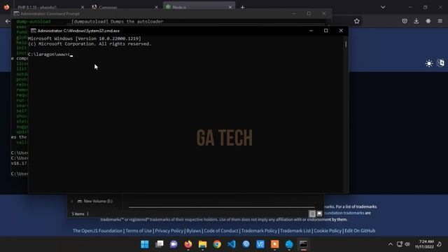 Instalasi Laravel 9 Menggunakan Composer di Sistem Operasi Windows 11 #laravel9 #tutorial_laravel смотреть онлайн