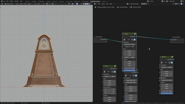 Blender 3.1/3.0 Geometry Nodes Simple Deform Node Groups (Bend, Twist, Taper, Stretch) смотреть онлайн
