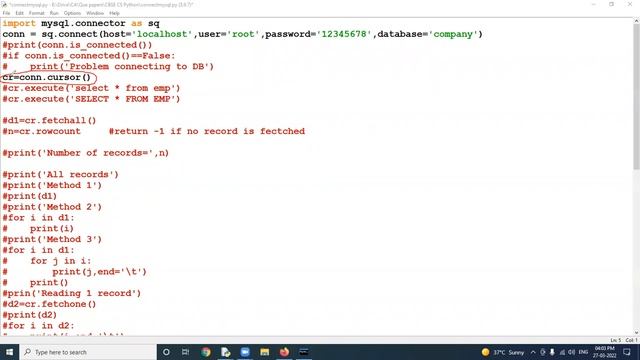 MySql - Python Connection | Database | CBSE | Class 12th | PART-1 смотреть онлайн