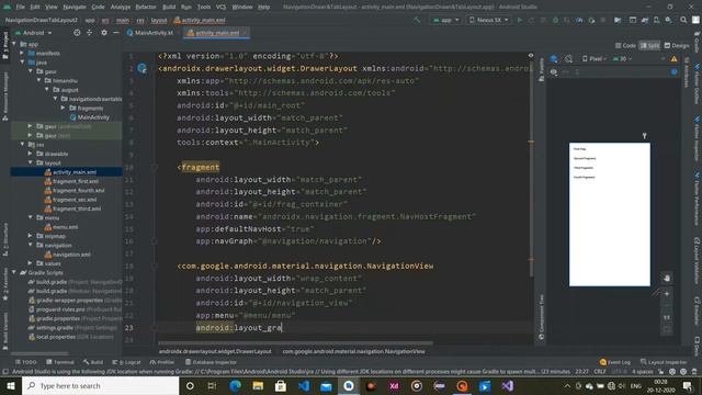Navigation Drawr in Android Studio in KOTLIN | Navigation Drawr | смотреть онлайн