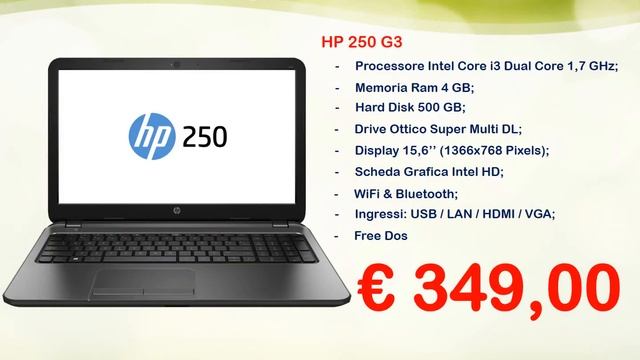 HP 250 G3 (Processore i3) смотреть онлайн