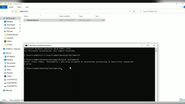 Javac error: File not found| Solution by CCsquare Tech смотреть онлайн