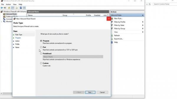 How to Open tcp and udp port in windows 10,Windows 8 and windows 7