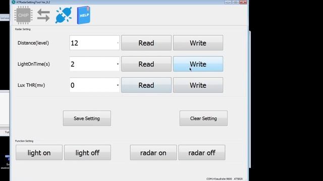Микроволновый датчик движения MG5818 (XR58-1818A) с UART смотреть онлайн