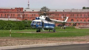 Волшебный взлёт Ми-8. Запуск двигателей. Санкт-Петербург. Петропавловская крепость. 23.05.2010