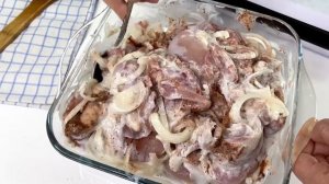 Шашлык из курицы в духовке за несколько минут!