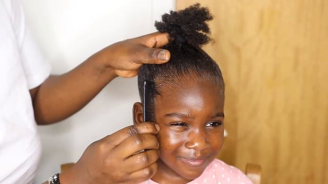 Quick 20mins Christmas Hairstyle for Black Little Girls With Short Natural Hair. смотреть онлайн