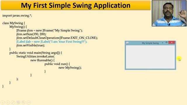 Simple Java Swing Application | Java Object Oriented Concepts | Session-22 смотреть онлайн