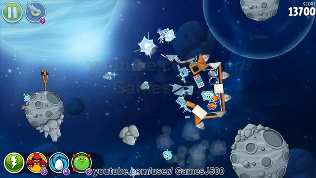 Angry Birds Space 8-6 Beak Impact Walkthrough 3 Sterne Lösung смотреть онлайн