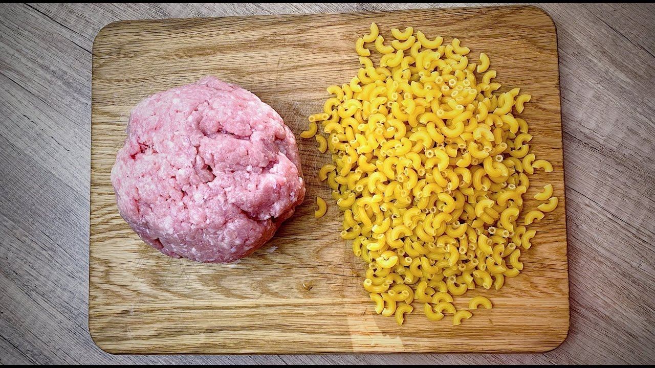 Если МАКАРОНЫ, то ТОЛЬКО ТАК! Самый Быстрый и Вкусный УЖИН из Макарон и Фарша на одной Сковороде смотреть онлайн