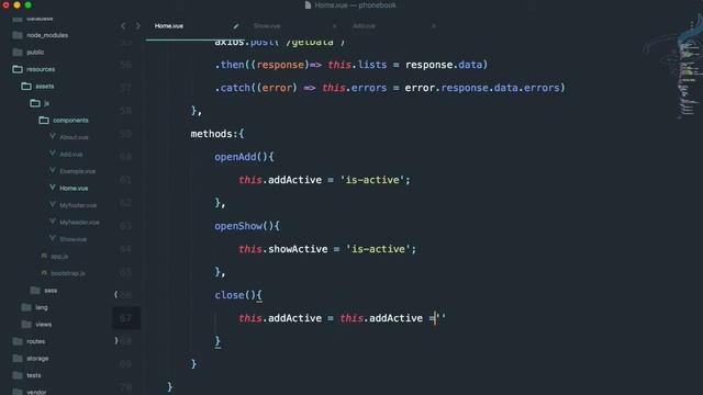 Laravel 5.5 + Vuejs + Bulma | Phonebook App | Show Details #10 смотреть онлайн