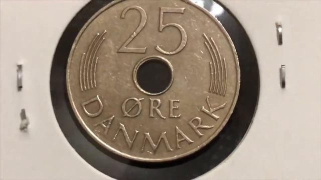 25 Ore Denmark Coin dated 1974 смотреть онлайн