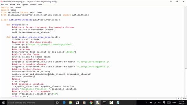Selenium Python Webdriver Tutorial - Drag and Drop смотреть онлайн