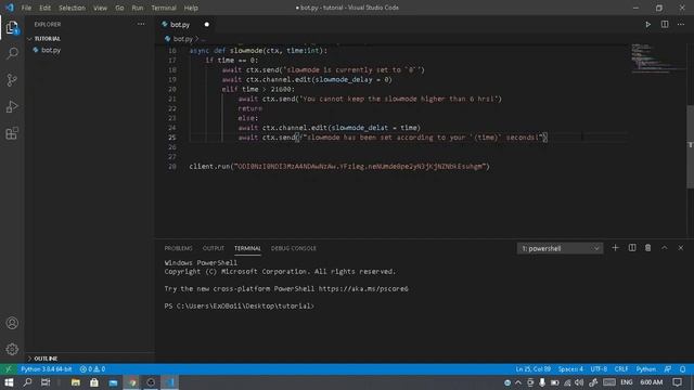 How to make a discord bot using Python! Part 2: Discord.py Commands смотреть онлайн