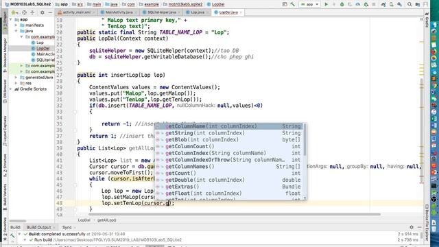 Android - Assignment P4 - Đưa dữ liệu từ SQLite lên Listview (p1) смотреть онлайн