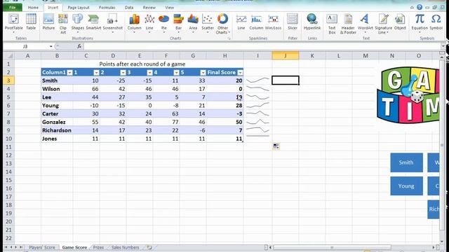Excel Insert Tab смотреть онлайн