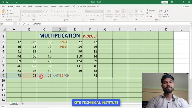 MULTIPLICATION IN MS EXCEL 2019 | Multiply formula in Ms excel 2019 in Hindi | Excel Basic formula смотреть онлайн