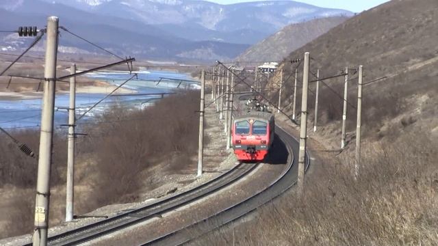 Электропоезд ЭД9М 0214 Вос Сиб жд смотреть онлайн
