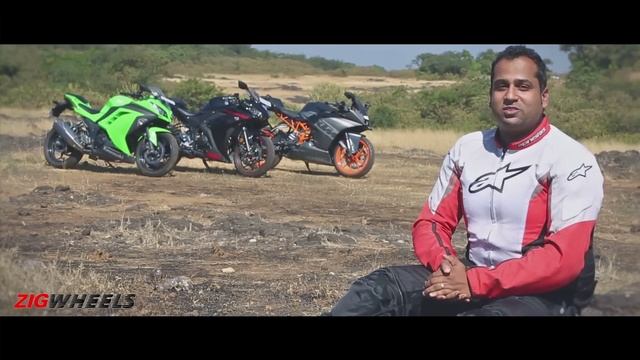 Yamaha R3 vs KTM RC 390 vs Kawasaki Ninja 300 :: Comparison Review :: ZigWheels.com смотреть онлайн