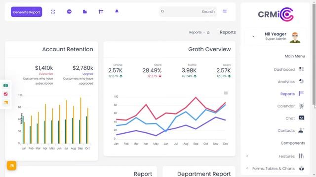 CRM Dashboard Bootstrap 5 Admin Template with RTL Dashboard смотреть онлайн