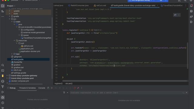 Travel-diary #7 | Создание компонента с RabbitMQ | FeignClient | генерация Java объекта по xsd смотреть онлайн