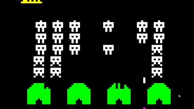 Space Invaders by Acornsoft on a BBC Micro Emulator смотреть онлайн