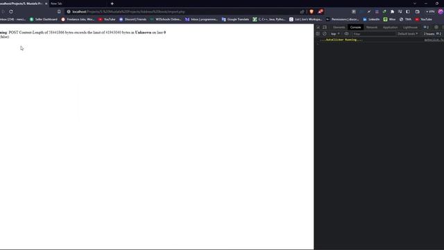 POST Content-Length of 58441866 bytes exceeds | Uncaught ValueError: Path cannot be empty| php erro смотреть онлайн