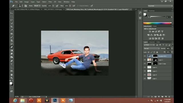 Photoshop tutorial : photos manipulation Digital art changes background & Alf car смотреть онлайн