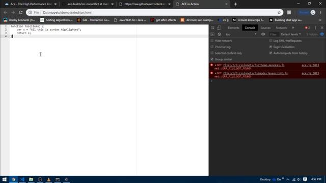 Integrating Ace.js in less than 5 minutes | Electronjs | Making a native code editor смотреть онлайн