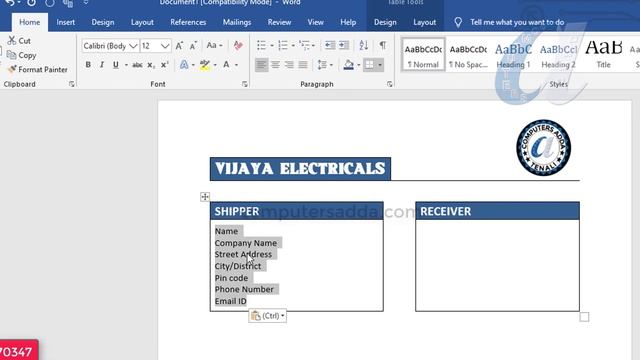 # Create Professional Delivery Receipt in Ms-Word Telugu || computersadda.com смотреть онлайн