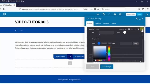 Two buttons element - XTRA WordPress Theme смотреть онлайн