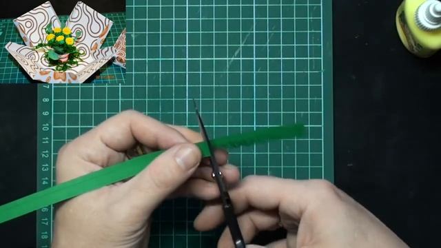 Квиллинг мини цветы в коробке / Quilling dandelions mini Flower box with surprise. смотреть онлайн