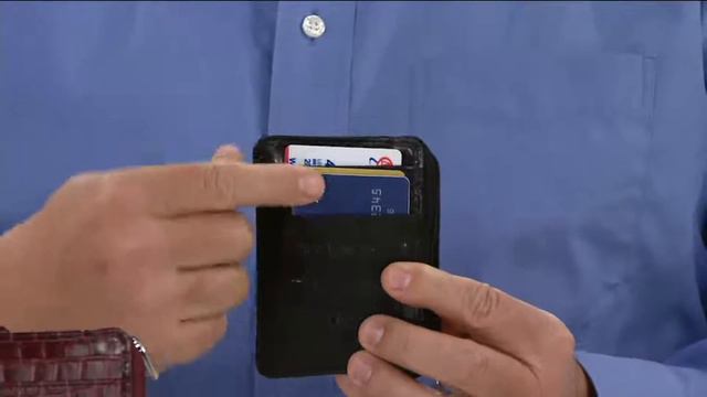 ID Stronghold RFID Set of 2 Croco Minis with Zipper on QVC смотреть онлайн