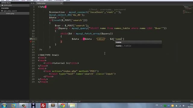 Copie de Get Data from MySQL with ajax and php without refreshing смотреть онлайн