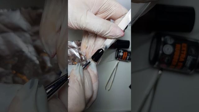 Дизайн ногтей "слезы единорога", цветная фольга.קישוטים לצעפורניים смотреть онлайн