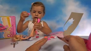 Барби кукла и много игрушек Barbie в Мега большом розовом яйце кукла на доске дл