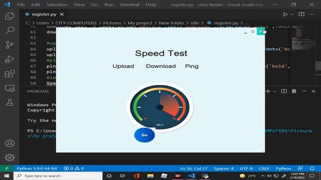 How to Make a Internet Speed Test App in Python Tkinter смотреть онлайн