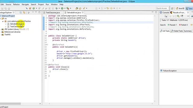Selenium Tutorials | Selenium WebDriver Eclipse Java Project Setup : For the beginner смотреть онлайн