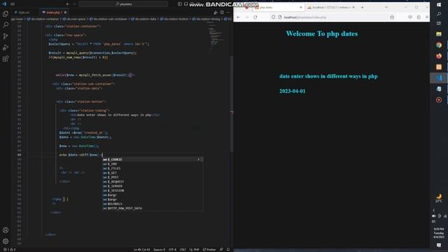 how to show difference between dates in PHP | date show in human readable format in PHP | #date #ph смотреть онлайн