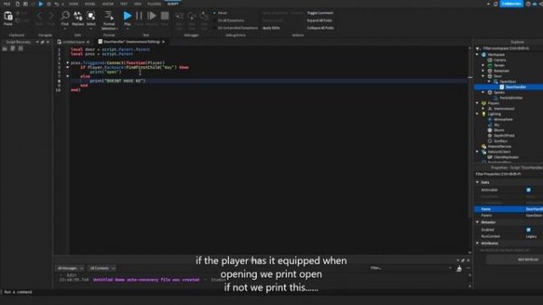 How To Make A Key System (Roblox Studio)