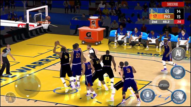 GSW VS. PHX | NBA 2K14 MODDED TO NBA 2K24 - ANDROID смотреть онлайн